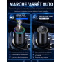 Diffuseur Voiture avec 50ml Parfum (Cologne), Sent Bon Diffuseur Électrique, On/Off Automatique, Atomiseur Ultrasonique, 3 Modes