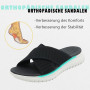 ZDQ Sandales Femme Été Confortable Orthopédique Chaussons Legere Chaussures Plate Claquettes