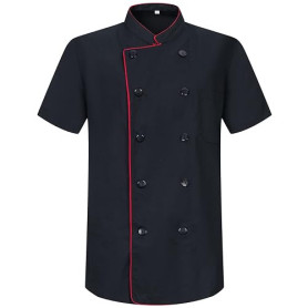 Misemiya - Veste de chef pour hommes - Veste de chef pour hommes - Uniforme d'accueil - (ANTI EAU - ANTI GRAISSE) - Ref.704