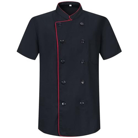 Misemiya - Veste de chef pour hommes - Veste de chef pour hommes - Uniforme d'accueil - (ANTI EAU - ANTI GRAISSE) - Ref.704