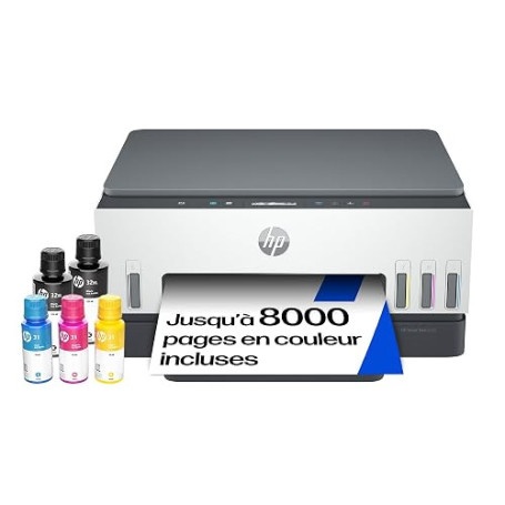 HP Smart Tank 6005, 2H1W1A, Imprimante A4 Multifunction, Jet d'encre Thermique, Wi-FI Double Bande, Impression Recto/Verso Autom