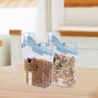 Geyecete Boite Croquette Chat,Conteneur de Nourriture pour Animaux,Hermétique 2.8 L,Récipient Alimentaire avec Tasse à Mesurer,P