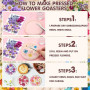 Vautvis 159 Fleurs Séchées Naturelles avec 1 Pince | Vraies Fleurs Pressées, Décoration Scrapbooking, Bougie Bricolage, Résine É