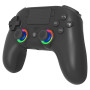 Subsonic - Manette sans Fil pour PS5 et PC - LED RGB - Noire | Ergonomique, LED Programmables, Fonction Vibration, Pavé Tactile,
