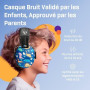 Vanderfields Casque antibruit haut de gamme réduction du bruit à 2 000 Hz pour les enfants