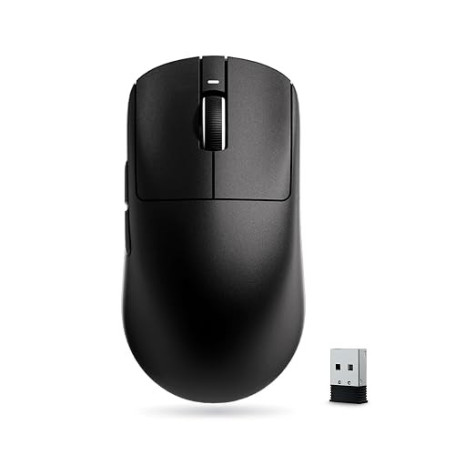 ATK VXE R1 SE+ Souris Gaming sans Fil - Noir | 55 g Ultra-Légère, Capteur PAW3395 SE, 18 000 DPI, Polling 1 000 Hz, Batterie 70