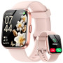 Montre Connectée Femme pour Samsung, iPhone, Android, 1.8" Smartwatch avec Appel Bluetooth, Voix de l'IA, Alexa intégrée, Smartw