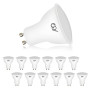 GY Ampoules LED GU10 8W 800LM 4000K Blanc Neutre, 120° Larges Faisceaux, Verre Dépolie, Ampoule GU10 Led Non-Dimmable 12 Unité (