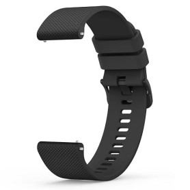 Wanme 20mm Bracelet de Montre en Silicone, Souple Bracelet de Replacement en Dégagement Rapide avec Boucle en Même Couleur Homme