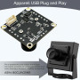 innomaker 1080P USB2.0 Caméra UVC, 130°, Plug & Play pour PC, Raspberry Pi, Jetson Nano et SBC. Compatible avec Windows, Linux,