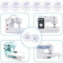 Canette Machine a Coudre,Bobines pour Machine à Coudre Canettes de Couture ​​Universelle Bobine de Machine à Coudre en Plastique