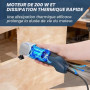 Enventor Outil Multifonction Filaire 200W, 22000 OPM | Angle d'oscillation 3°, Scie Vibrante avec 1 Grattoir, 1 Lame et 16 Papie