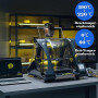 Ghligna Lot de 5 Filament PETG, Forte Ténacité PETG Filament 1.75, Précision Dimensionnelle ± 0,02 mm, PETG Noir Mat, Filament I