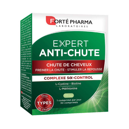 Forté Pharma Complément alimentaire cheveux Expert Anti-Chute 30 comprimés | Double action anti chute & repousse, Tous types de 