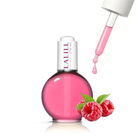 LALILL Nail & Cuticle Oil 75ml - Huile de Soin à la Framboise - Huile de Soin pour Ongles et Cuticules - Manucure Naildesign pou
