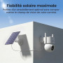 aosu D1 Max 4K Caméra Surveillance WiFi Extérieure sans Fil, Kit 4 Caméras | 8MP Caméra Solaire, PTZ 360° PIR + IA Suivi Auto Dé
