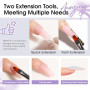 ROSALIND Gel pour Extension d'Ongle 6 Couleurs 10 ml UV Nail Réparation | UV LED Mini Quick Construction Poly Ongle, DIY Nail Ar