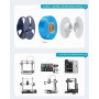 SUNLU Recharge de filament PLA mat 1,75 mm 4 KG, pour imprimante 3D, blanc mat, sans bobine PLA mat, compatible avec les bobines