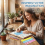 8 Pièces Pochoir Lettre Alphabet et Chiffre, Normographe Lettre avec Règle Dessin Géométrique pour Enfant, Pochoirs en Plastique