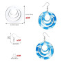 BOFRHME 30 PièCes Sublimation Boucles d'oreilles Vierges Transfert Chaleur Sublimation Impression Crochet Boucles d'oreilles pou