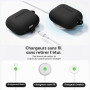 Inesore Compatible with AirPods Pro 3 Case - Black | Silicone Protective Case Cover for Apple Air Pod Pro 3rd (2025), Unisex Des