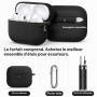 Inesore Compatible with AirPods Pro 3 Case - Black | Silicone Protective Case Cover for Apple Air Pod Pro 3rd (2025), Unisex Des