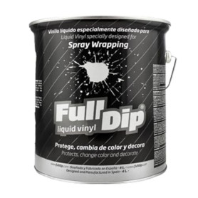 FULL DIP Peinture amovible bidon 4L Blanc Mat Vinyle Liquide