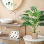Der Rose Plantes Artificielles Interieur Palmier en Pot,71cm Fausse Plante Idéal pour la Décoration de Salon, Chambre, Bureau et