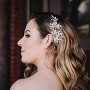 Épingle à Cheveux de Mariée, Rose Or Cristal Accessoires de Cheveux, Mariage Peigne de Cheveux de Bijoux Cheveux Perles Épingle 