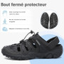 SAGUARO Sandales de Trekking Homme | Respirantes, Antidérapant, Sport Outdoor