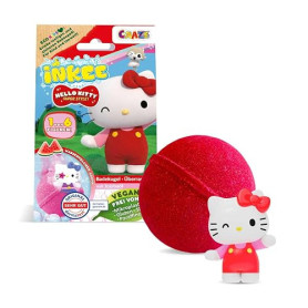 INKEE Surprise Hello Kitty - Bombe de bain avec surprise à l'intérieur - 1 des 6 figurines Hello Kitty à collectionner - Boule d