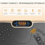 Dripex Plateforme Vibrante Oscillante Puissante 99 Vitesses Bluetooth | Puissante, 5 modes, haut-parleur Intégré, bluetooth, por