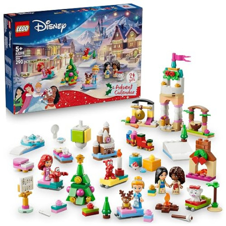 LEGO Disney Princess Le Calendrier de l’Avent 2026 43298 | Jouets pour fille dès 5 ans, compte à rebours de Noël, 24 surprises a