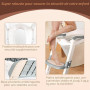 talifoca Adaptateur WC pour enfants, siège de toilette pliable portable 2 en 1 pour enfants