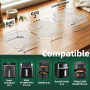 PETHREE Grille Air Fryer Stackable, 2Pcs Inox 304, Accessoires Airfryer Carrés pour Philips 6,2/7,2L, Ninja 6.2L AF180EU, Cosori