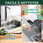 PETHREE Grille Air Fryer Stackable, 2Pcs Inox 304, Accessoires Airfryer Carrés pour Philips 6,2/7,2L, Ninja 6.2L AF180EU, Cosori
