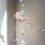 Arc-en-Ciel Attrape-Soleil en Cristal Coloré, Pendentif Suncatcher Soleil Cristal Décoration, Capteur Ornement pour Fenêtre Jard