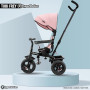 HyperMotion Tricycle Bébé Évolutif 3-en-1 - Tricycle Enfant 1-4 Ans (20 kg) - Poussette avec Guidon Parental, Siège Pivotant 360