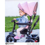 HyperMotion Tricycle Bébé Évolutif 3-en-1 - Tricycle Enfant 1-4 Ans (20 kg) - Poussette avec Guidon Parental, Siège Pivotant 360