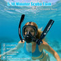 TUDIVING - Ensemble de Bouteilles de plongée sous-Marine de 0,5 L, Mini Bouteille d'oxygène avec compresseur, kit de plongée Por
