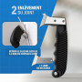 Grattoir Joint Silicone Kit 23 Pièces Enlever Joint Carrelage Douche | Enlever le vieux cordon, appliquer, lisser : 23 pièces po