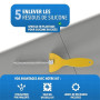 Grattoir Joint Silicone Kit 23 Pièces Enlever Joint Carrelage Douche | Enlever le vieux cordon, appliquer, lisser : 23 pièces po