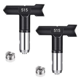DIPZO Lot de 2 Buses de Pulvérisation Réversibles 515 pour Pulvérisateur de Peinture Airless, Embouts en Acier Inoxydable pour M