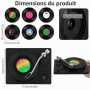 AOOWU Sous-Verres Rétro Vinyle, 6PCS sous-verres disque en vinyle (LP), Dessous de Verre Vinyle Rétro CD sous Verres, Dessous de