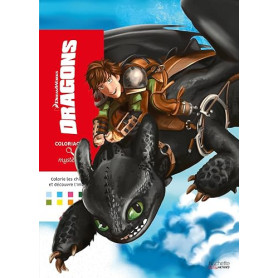 Coloriages Mystères - Dragons: Colorie les chiffres et découvre l'image
