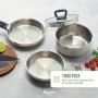 Qdesign - Batterie de Cuisine à Induction 10 Pièces - Set de 3 Casseroles, 3 Poêles et 3 Couvercles Passoires avec Poignée Amovi