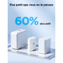 Chargeur USB C, Chargeur Rapide iPhone 17 16 15 2Pack 20W Prise USB C avec Câble USBC 2M,Chargeur TypeC Rapide,Chargeur pour iPh