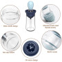 2pcs 180ML Bouteille d'huile avec pinceau distributeur huile pinceau | 2 en 1 bouteille huile avec brosse en silicone distribute
