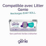 Litter Genie Poubelle à litière Easy Roll sans odeurs pour Le Bien être du Chat avec 2 recharges - 12 Mois pour Un Chat