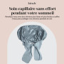 Kitsch Bonnet satin XL pour cheveux, nuit, Bleu brume | Bonnet satin cheveux pour femme, ajustable, protège les cheveux